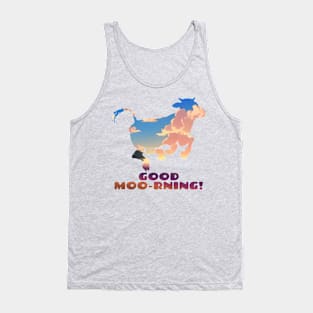 Good Moo-rning! Sunrise Leaping Calf Tank Top